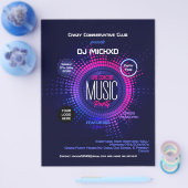 DJ Music and Dance Gig Flyer (Einzeln)