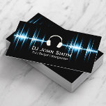 DJ Music Beat Beruflich Visitenkarte<br><div class="desc">DJ Headphones Music Beat Business Card.</div>