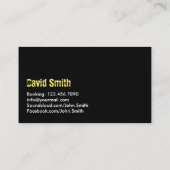 DJ Music Beats Modern Visitenkarte (Rückseite)