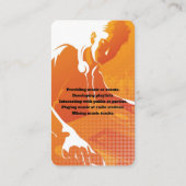 DJ Music Business Card Visitenkarte (Rückseite)