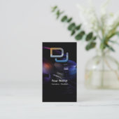 DJ Music Business Card Visitenkarte (Stehend Vorderseite)