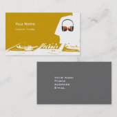 DJ Music Business Card Visitenkarte (Vorne/Hinten)