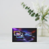 DJ Music Business Card Visitenkarte (Stehend Vorderseite)