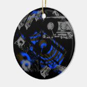 DJ Music Cassette Keramik Ornament (Links)