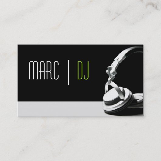 DJ Music Club Entertainment Business Card     Visitenkarte (Vorderseite)