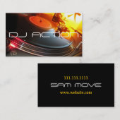 DJ Music Club Entertainment Business Card Visitenkarte (Vorne/Hinten)