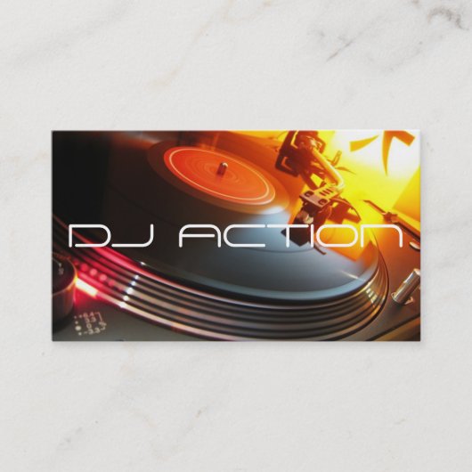 DJ Music Club Entertainment Business Card Visitenkarte (Vorderseite)