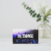 DJ Music Club Entertainment Business Card Visitenkarte (Stehend Vorderseite)