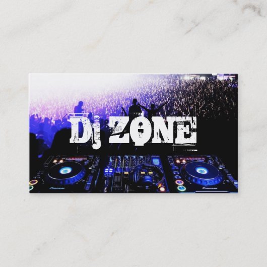 DJ Music Club Entertainment Business Card Visitenkarte (Vorderseite)