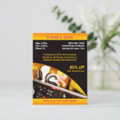 DJ Music Club Postcard Postkarte (Stehend Vorderseite)