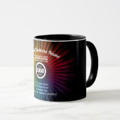 DJ Music Colorful Artist Sound Wave Creative Cool Tasse (VorderseiteRechts)