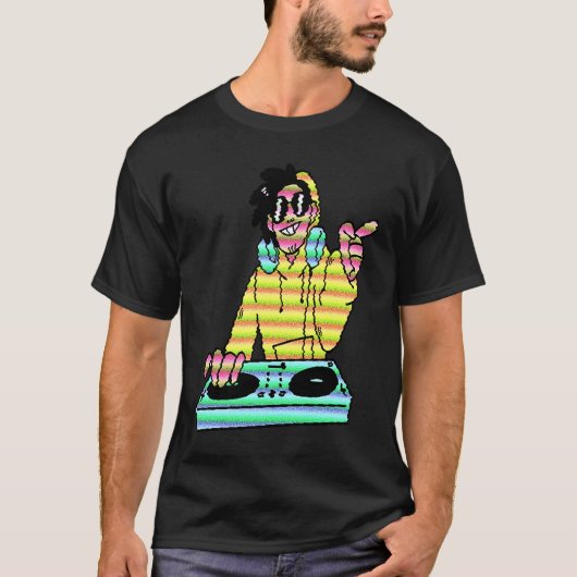 Dj Music DJ carton Cool T-Shirt (Vorderseite)