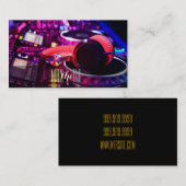 DJ Music Entertainment Business Card Visitenkarte (Vorne/Hinten)