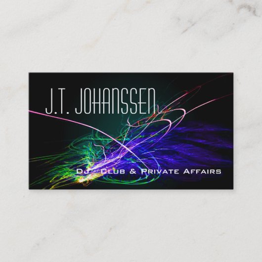 DJ - Music Explosion Black Standard Business Cards Visitenkarte (Vorderseite)
