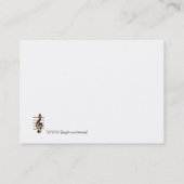 DJ music G clef Business Card Visitenkarte (Rückseite)