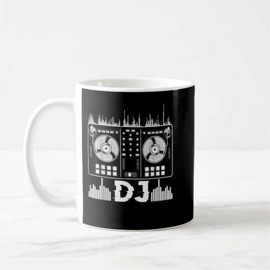 Dj Music Lover Music Player Sound Cool Funny Elly Kaffeetasse (Links)