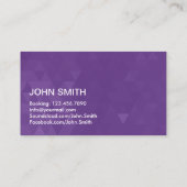 DJ Music Party Event Turntable Moderne Visitenkarte (Rückseite)