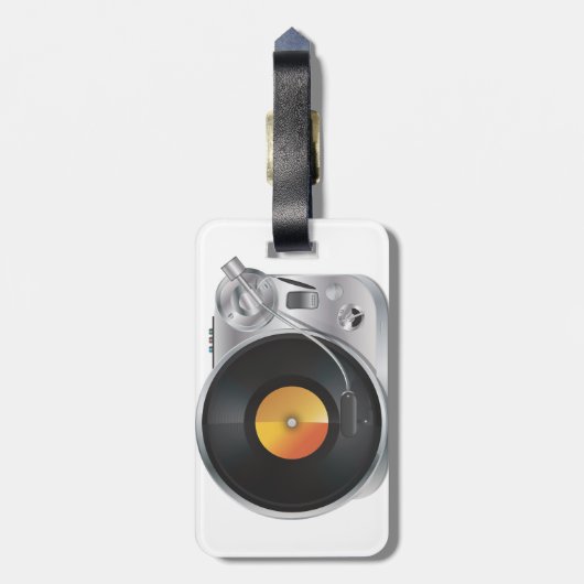 DJ Music Player Gepäckanhänger (Rückseite vertikal)