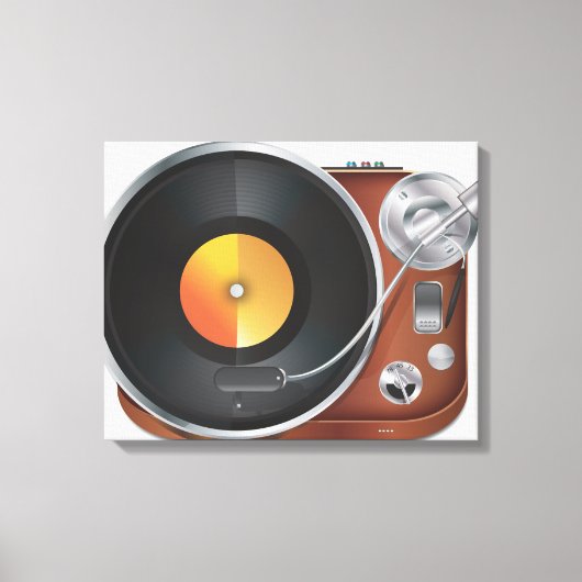 DJ Music Player Leinwanddruck (Vorderseite)