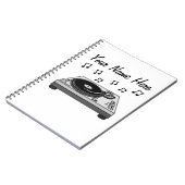 DJ Music Producer Electronic Musician Custom Notizblock (Linke Seite)