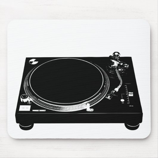 DJ Music Producer Turntable Deck Mouse Pad Mousepad (Vorne)