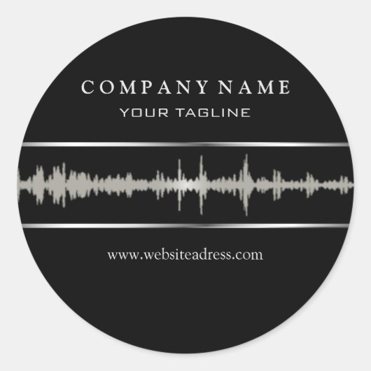 DJ/Music Sticker (Vorderseite)