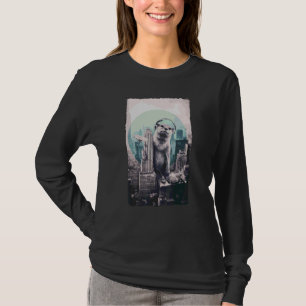 Dj Music Studio Riesenhörnchen Stehend in Stadt T-Shirt