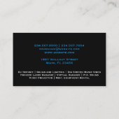 DJ Music Uplighting Business Card Visitenkarte (Rückseite)