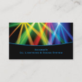DJ Music Uplighting Business Card Visitenkarte (Vorderseite)