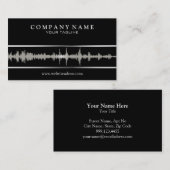 DJ/Music Visitenkarte-Schablone Visitenkarte (Vorne/Hinten)