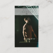 DJ Musician Deejay Foto Social Media Visitenkarte (Vorderseite)