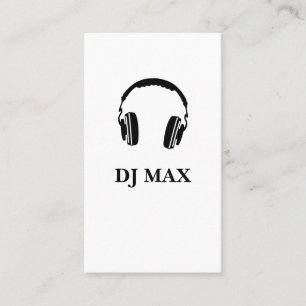 DJ, Musik, Club, Business Card Visitenkarte