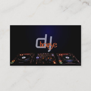 DJ, Musik, Club, Business Card Visitenkarte