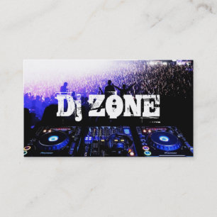 DJ Musik Club Unterhaltungs Visitenkarte 