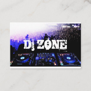 DJ Musik Club Unterhaltungsbranche Visitenkarte 