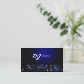 DJ, Musik, Entertainment Business Card Visitenkarte (Stehend Vorderseite)