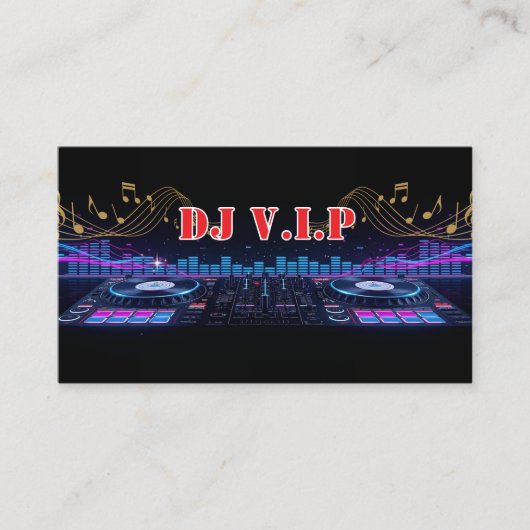 DJ-Musik-Profibusiness Visitenkarte (Vorderseite)