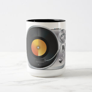 DJ-Musik-Spieler Zweifarbige Tasse