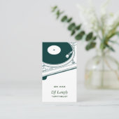 DJ/Musik/Turntable Visitenkarte (Stehend Vorderseite)