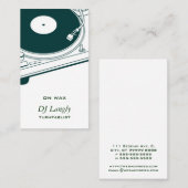 DJ/Musik/Turntable Visitenkarte (Vorne/Hinten)