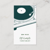 DJ/Musik/Turntable Visitenkarte (Vorderseite)