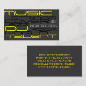 DJ-Musik Visitenkarte (Vorne/Hinten)