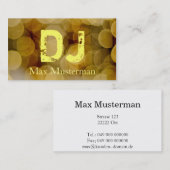 DJ-Musik Visitenkarte (Vorne/Hinten)