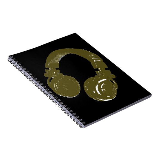 DJ-Musikdesign Notizblock (Rechte Seite)