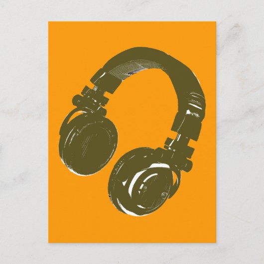 DJ-Musikdesign Postkarte (Vorderseite)