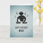 DJ / Musiker - Sound Mixing Graphic, Ihr Name Karte (Gelbe Blume)