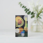 DJ-Musikproduktion und Partynachtabdeckung Visitenkarte (Stehend Vorderseite)