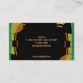 DJ-Musikproduktionsmusiker-Kartenentzerrer Visitenkarte (Rückseite)