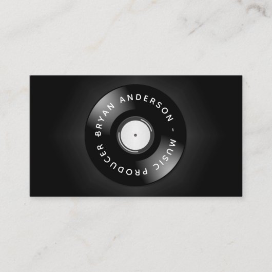 Dj - Musikproduzent Visitenkarte (Vorderseite)