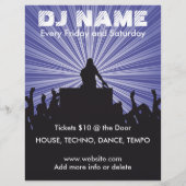 DJ Name 2 Music Flyer (Hinten)